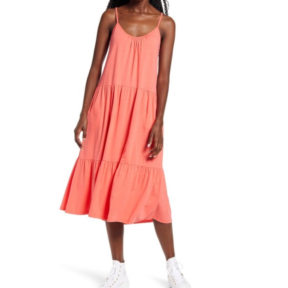 NWT Nordstorm all in favor Tiered Jersey Dress size extra large XL